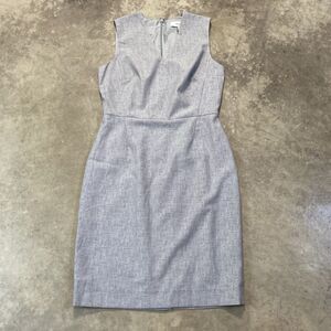 Reiss Dress Womens 6 Grey Thea Tailored Summer Shirt Office‎ Boss Wool Blend
